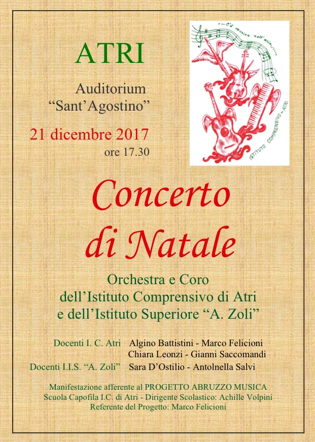 Locandina Concerto di Natale